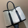 エルメス ガーデンパーティTPM グレー トワルアッシュ/ブッフル シルバー金具
