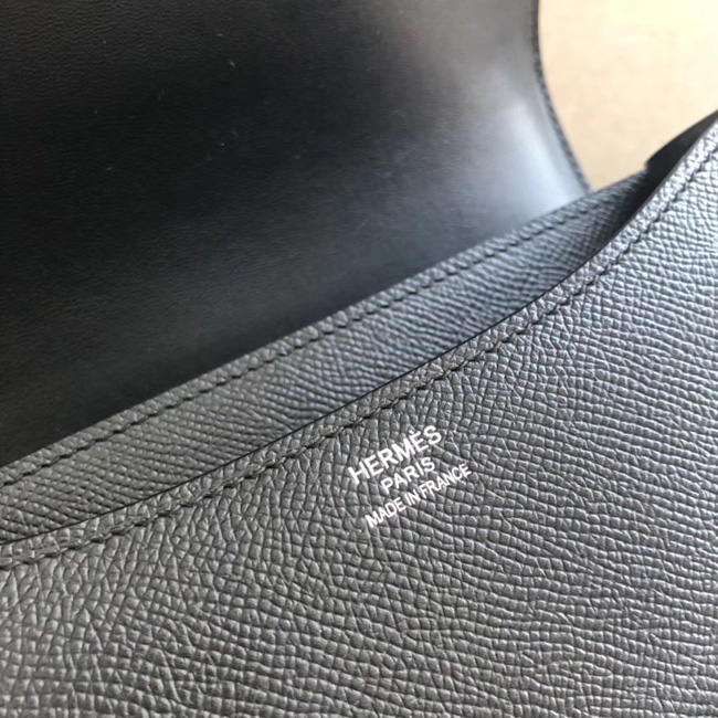 エルメス コンスタンス24 ブラック ヴォーエプソン シルバー金具