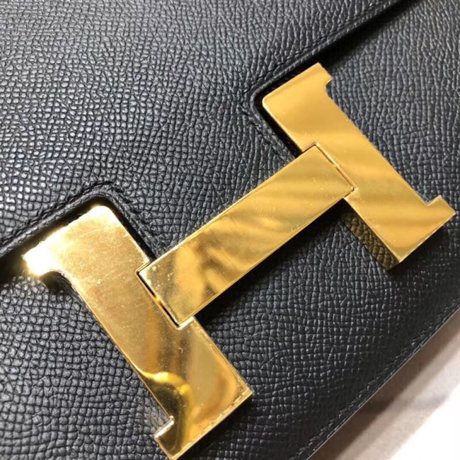 エルメス コンスタンス24 ブラック ヴォーエプソン ゴールド金具