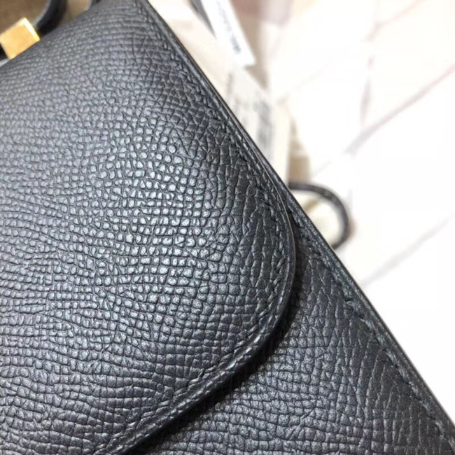 エルメス コンスタンス24 ブラック ヴォーエプソン ゴールド金具