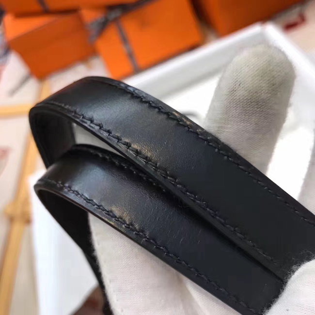 エルメス コンスタンス24 ブラック ボックスカーフ ゴールド金具