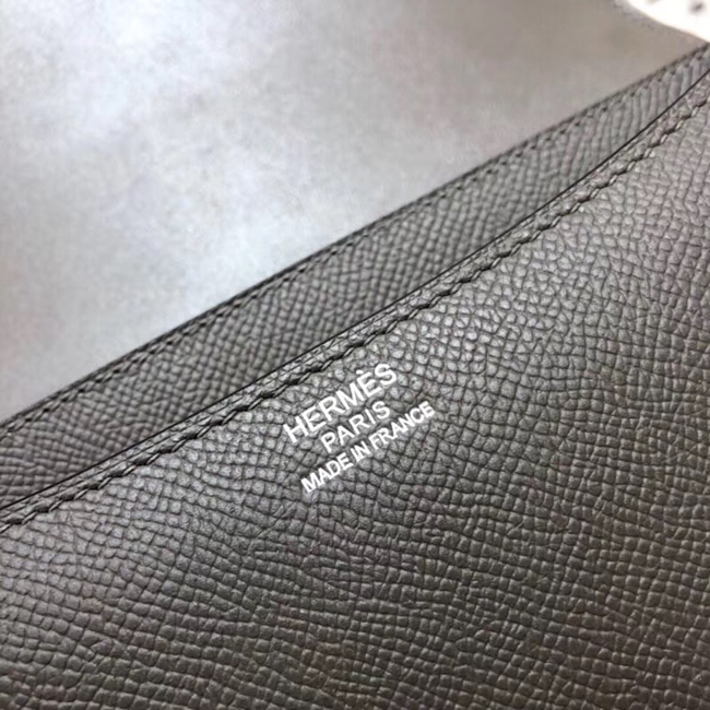 エルメス コンスタンス24 グラファイト ヴォーエプソン シルバー金具