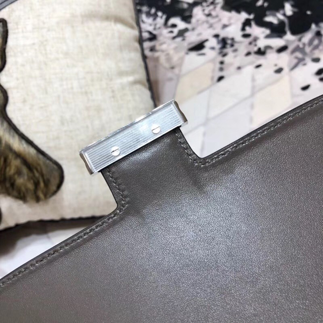 エルメス コンスタンス24 グラファイト ヴォーエプソン シルバー金具
