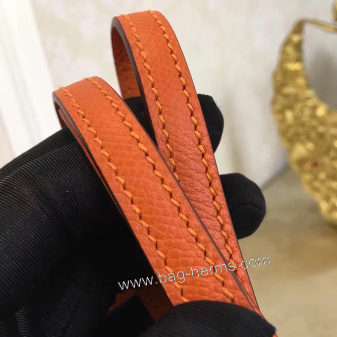 エルメス コンスタンス ミニ オレンジ ヴォーエプソン ゴールド金具