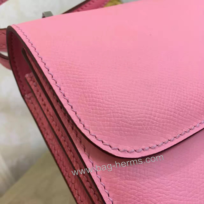 エルメス コンスタンス ミニ ピンク ヴォーエプソン シルバー金具