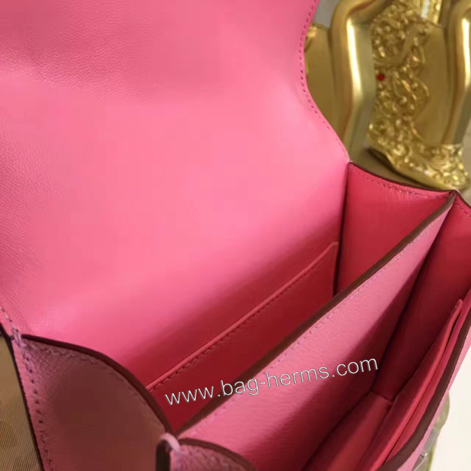 エルメス コンスタンス ミニ ピンク ヴォーエプソン シルバー金具