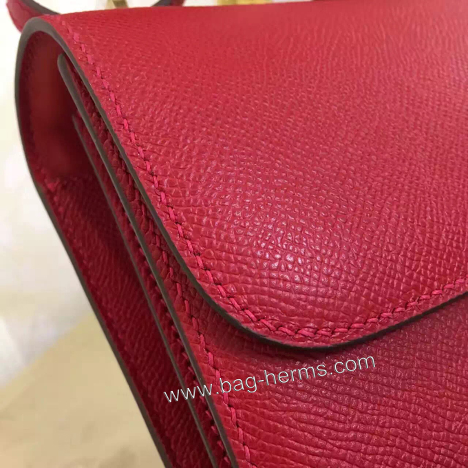 エルメス コンスタンス ミニ ワインレッド ヴォーエプソン ゴールド金具