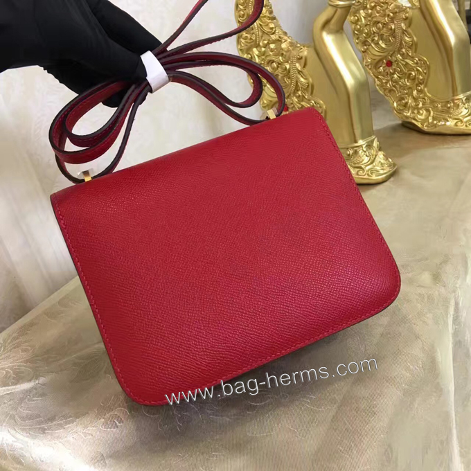 エルメス コンスタンス ミニ ワインレッド ヴォーエプソン ゴールド金具