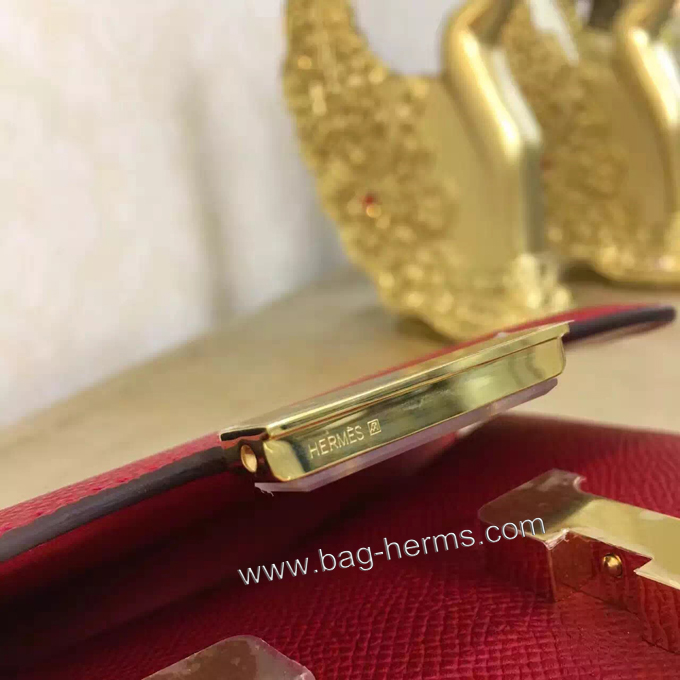 エルメス コンスタンス ミニ ワインレッド ヴォーエプソン ゴールド金具