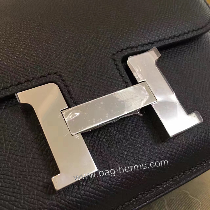 エルメス コンスタンス ミニ ブラック ヴォーエプソン シルバー金具