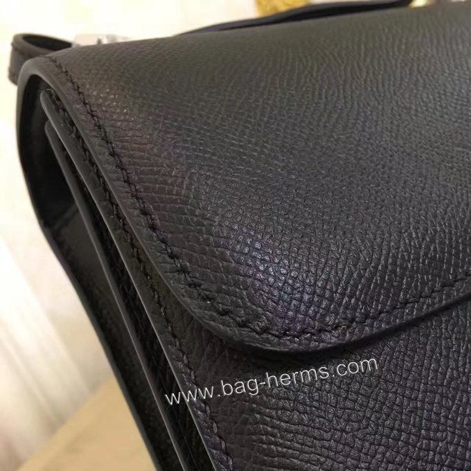 エルメス コンスタンス ミニ ブラック ヴォーエプソン シルバー金具