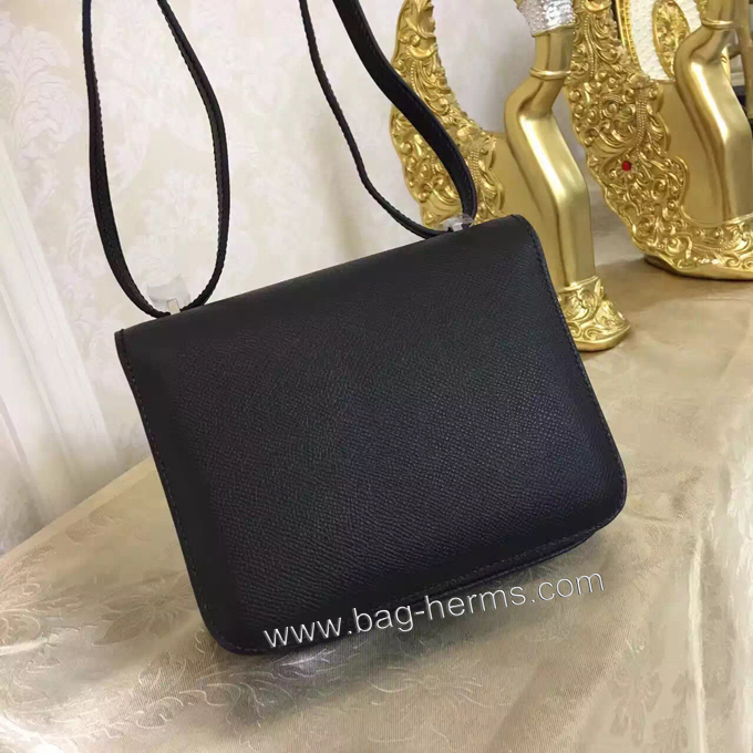 エルメス コンスタンス ミニ ブラック ヴォーエプソン シルバー金具