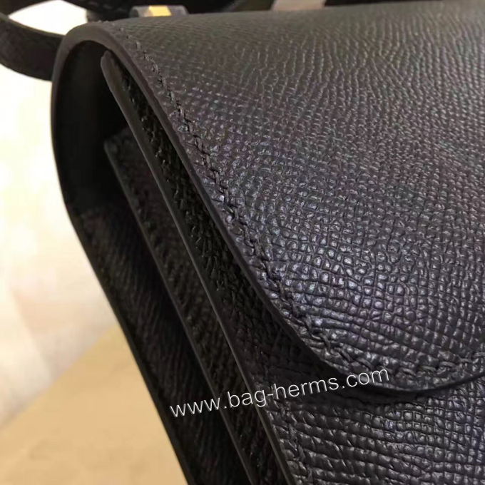 エルメス コンスタンス ミニ ブラック ヴォーエプソン ゴールド金具