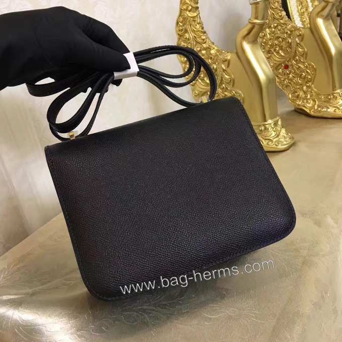 エルメス コンスタンス ミニ ブラック ヴォーエプソン ゴールド金具