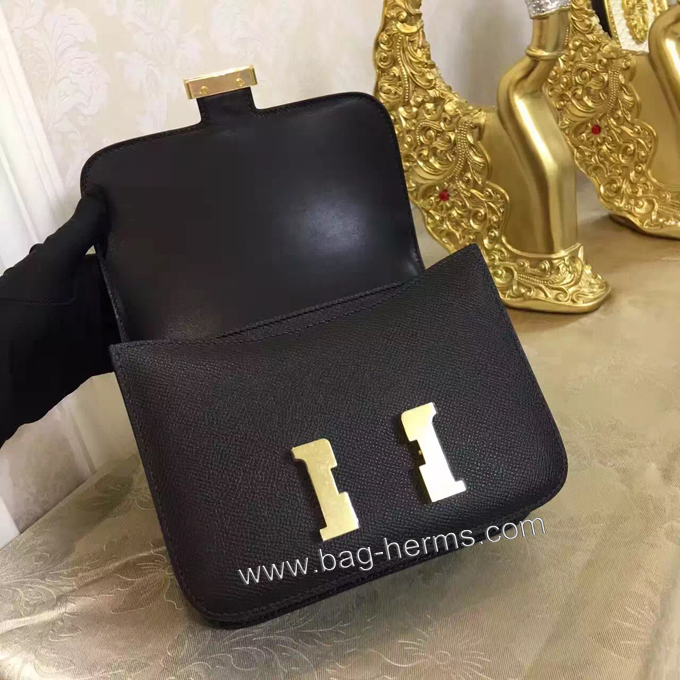 エルメス コンスタンス ミニ ブラック ヴォーエプソン ゴールド金具