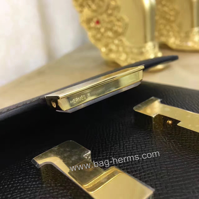 エルメス コンスタンス ミニ ブラック ヴォーエプソン ゴールド金具