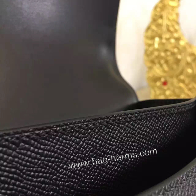 エルメス コンスタンス ミニ ブラック ヴォーエプソン ゴールド金具