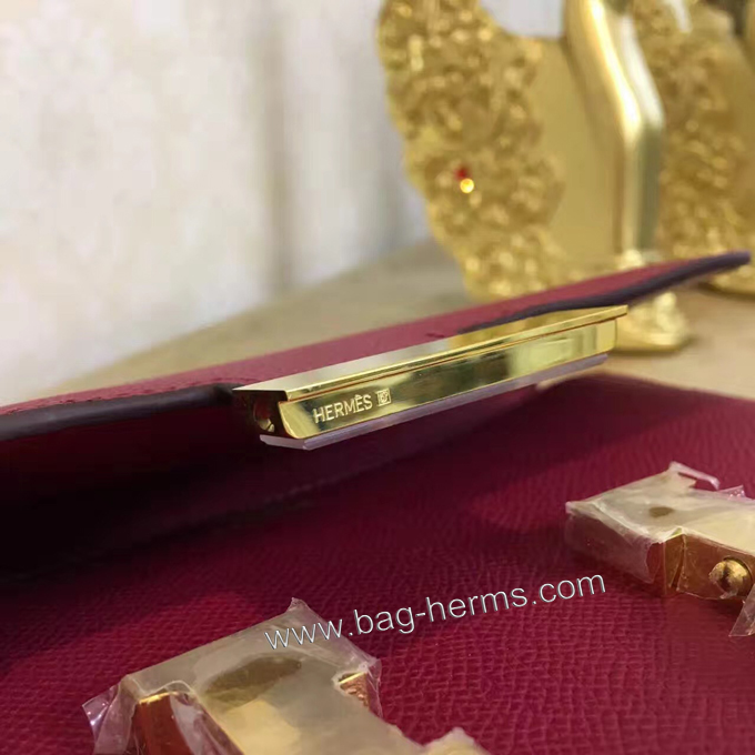 エルメス コンスタンス24 ワインレッド ヴォーエプソン ゴールド金具