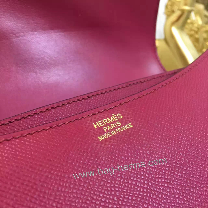 エルメス コンスタンス24 ワインレッド ヴォーエプソン ゴールド金具