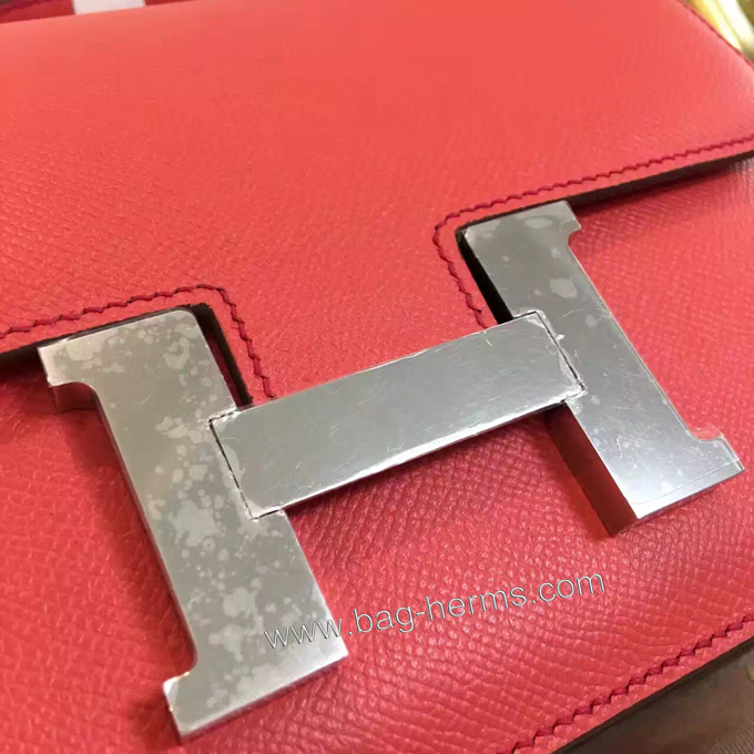 エルメス コンスタンス24 ブーゲンビリア ヴォーエプソン シルバー金具
