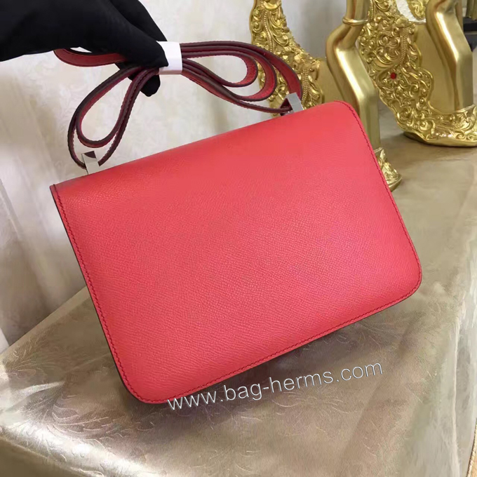エルメス コンスタンス24 ブーゲンビリア ヴォーエプソン シルバー金具