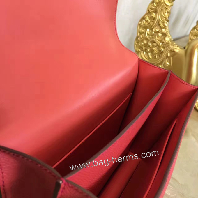 エルメス コンスタンス24 ブーゲンビリア ヴォーエプソン シルバー金具