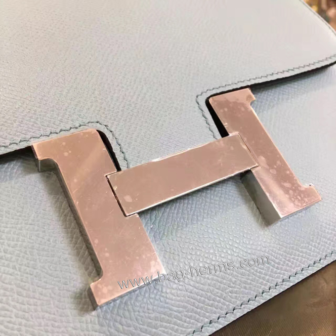 エルメス コンスタンス24 シエル ヴォーエプソン シルバー金具