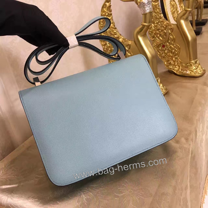 エルメス コンスタンス24 シエル ヴォーエプソン シルバー金具
