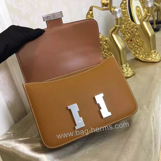エルメス コンスタンス24 ゴールド ヴォーエプソン シルバー金具
