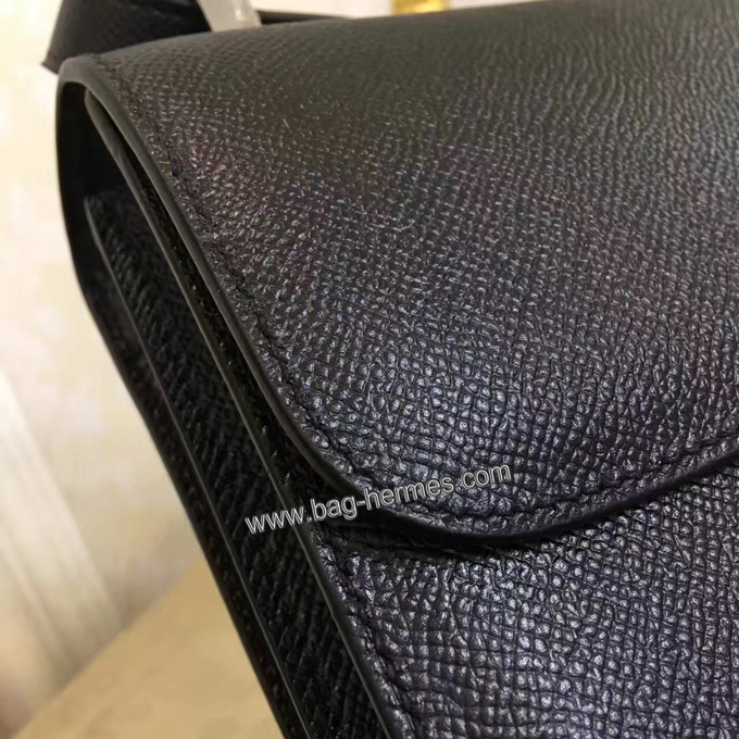 エルメス コンスタンス24 ブラック ヴォーエプソン シルバー金具