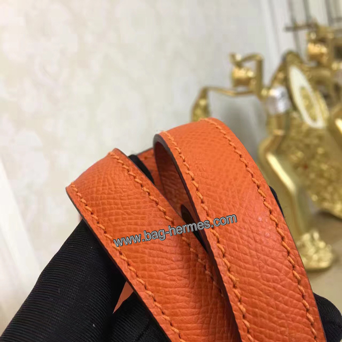 エルメス コンスタンス24 オレンジ ヴォーエプソン ゴールド金具