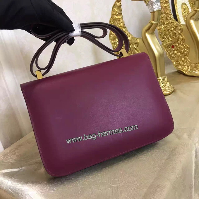 エルメス コンスタンス24 ルージュアッシュ　スイフトフ ゴールド金具