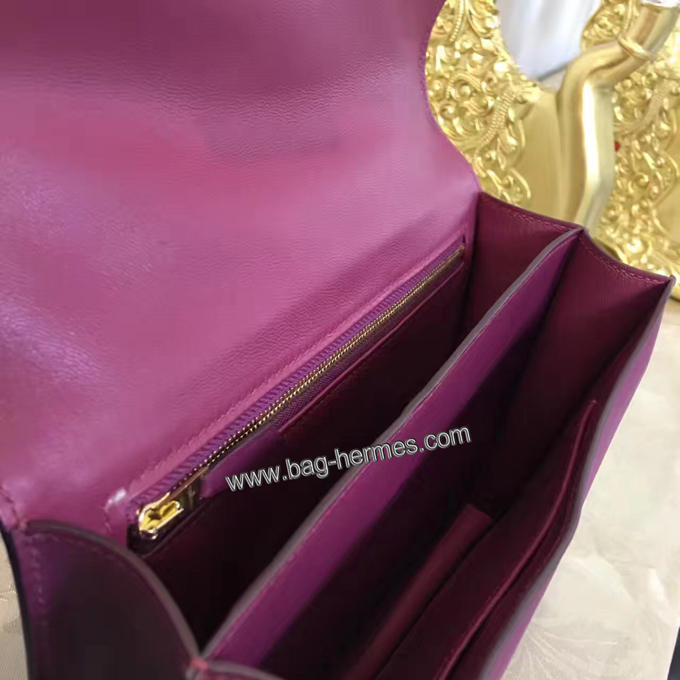 エルメス コンスタンス24 ルージュアッシュ　スイフトフ ゴールド金具