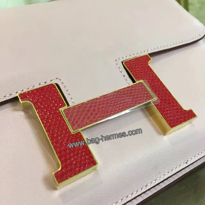 エルメス コンスタンス24 ピンク スイフトフ シルバー金具