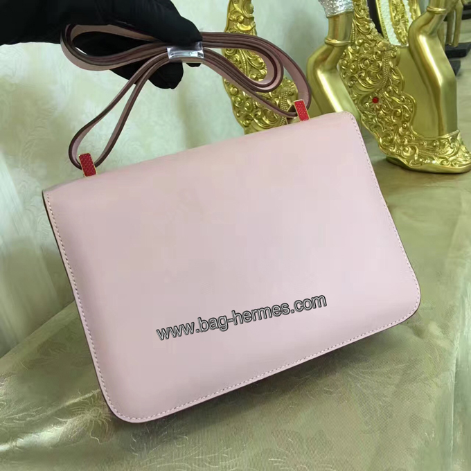 エルメス コンスタンス24 ピンク スイフトフ シルバー金具