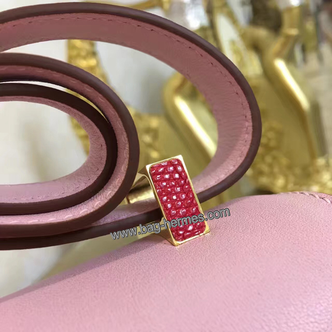 エルメス コンスタンス24 ピンク スイフトフ シルバー金具