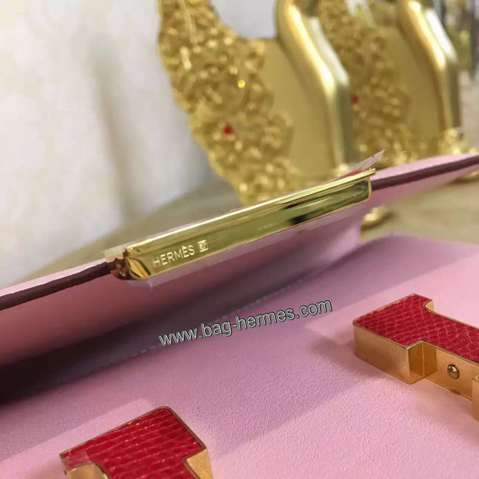 エルメス コンスタンス24 ピンク スイフトフ シルバー金具