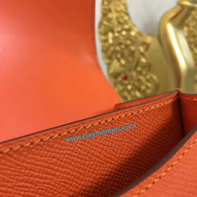 エルメス コンスタンス オレンジ ヴォーエプソン シルバー金具