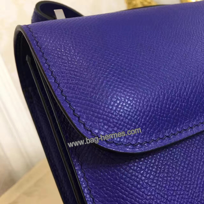 エルメス コンスタンス パープル ヴォーエプソン シルバー金具