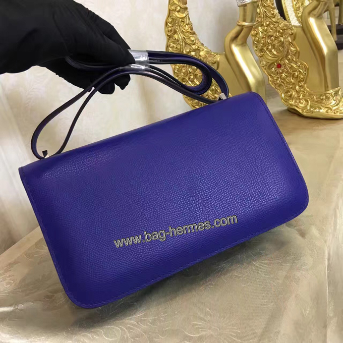 エルメス コンスタンス パープル ヴォーエプソン シルバー金具