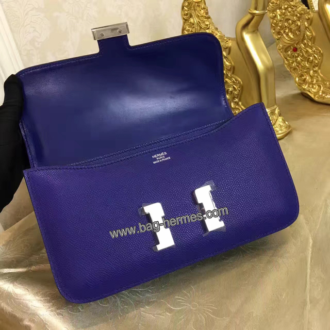 エルメス コンスタンス パープル ヴォーエプソン シルバー金具