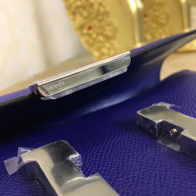 エルメス コンスタンス パープル ヴォーエプソン シルバー金具