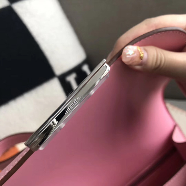エルメス コンスタンス ミニ ヴォーエプソン ピンク シルバー金具
