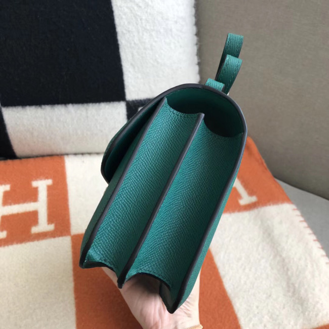 エルメス コンスタンス ミニ ヴォーエプソン マラカイト シルバー金具