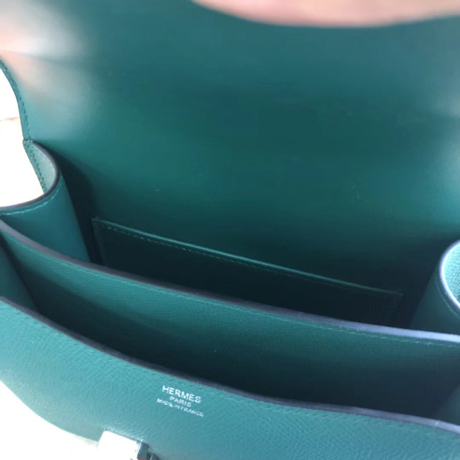 エルメス コンスタンス ミニ ヴォーエプソン マラカイト シルバー金具
