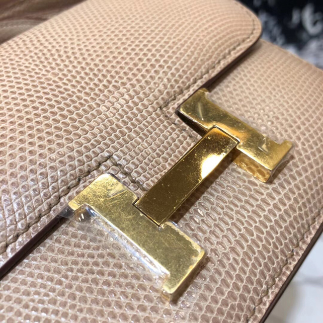 エルメス コンスタンスミニ プシエール リザード ゴールド金具
