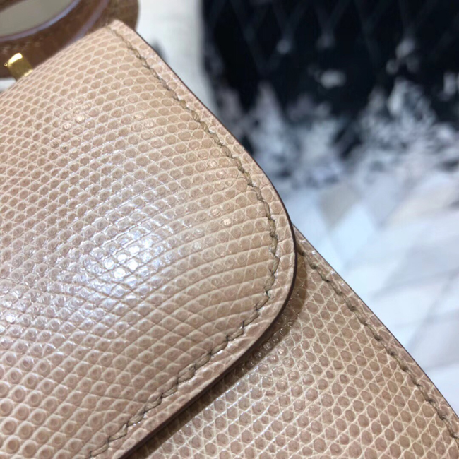 エルメス コンスタンスミニ プシエール リザード ゴールド金具
