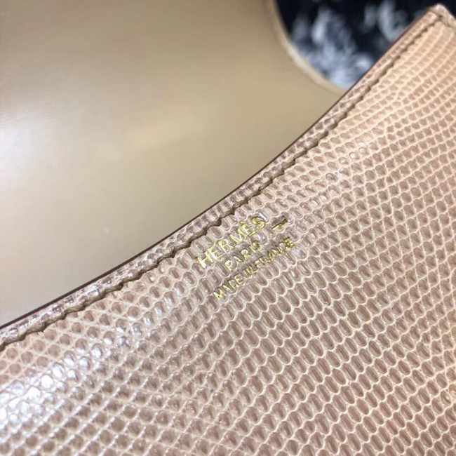 エルメス コンスタンスミニ プシエール リザード ゴールド金具
