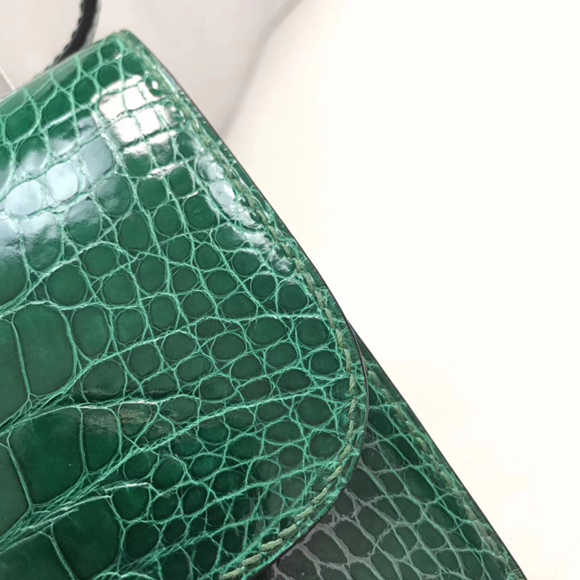 エルメス コンスタンスミニ バンブー クロコダイル シルバー金具