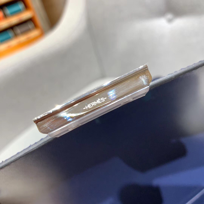 エルメス コンスタンスミニ ブルートンペット ヴォーエプソン シルバー金具